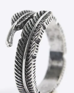 River Island Silver Feather Wrap Ring< Jewellery & Watches