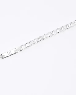 River Island Silver plated diamante bracelet< Jewellery & Watches