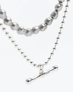 River Island Silver plated necklace< Jewellery & Watches