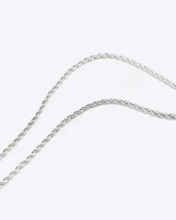River Island Silver plated tag necklace< Jewellery & Watches