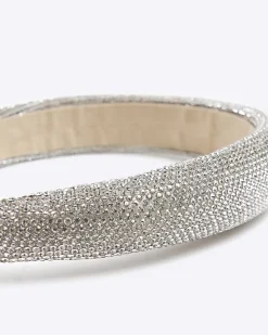 River Island Silver Rhinestone Head band< Accessories