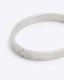 River Island Silver steel bangle bracelet< Jewellery & Watches