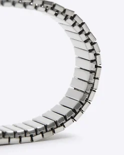 River Island Silver steel watch strap bracelet< Jewellery & Watches