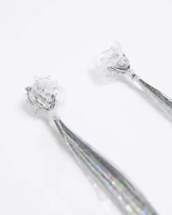 River Island Silver tinsel clip hair accessory< Accessories & Jewellery