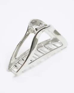 River Island Silver Triangle Hair Claw< Accessories