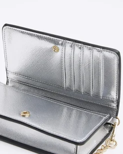 River Island Silver weave cross body purse< Bags, Purses & Luggage
