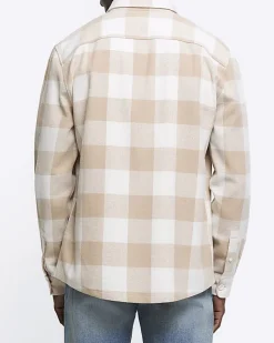 River Island regular fit check long sleeve shirt< Shirts