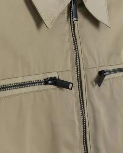 River Island regular fit zip up tech shacket< Shirts
