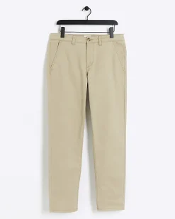 River Island slim fit casual chino trousers< Trousers