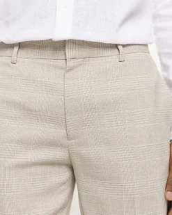 River Island slim fit check suit trousers< Trousers