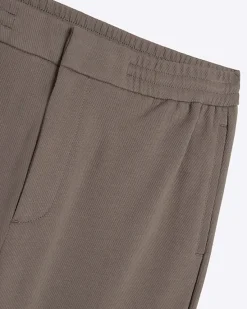 River Island slim fit twill pull on smart joggers< Trousers