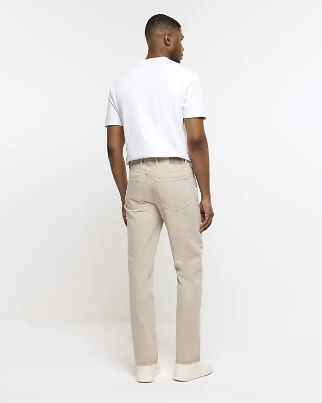 River Island Stone straight fit jeans< Jeans