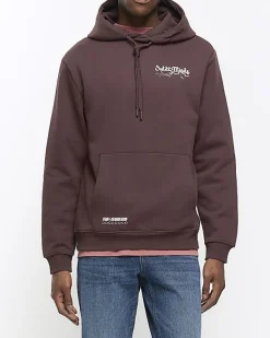 River Island Washed regular fit graphic hoodie< Hoodies & Sweatshirts