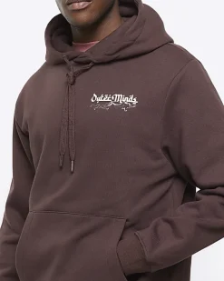 River Island Washed regular fit graphic hoodie< Hoodies & Sweatshirts