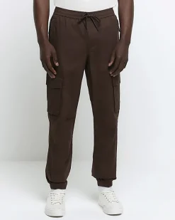 River Island Washed slim fit cargo joggers< Trousers