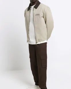 River Island Washed slim fit cargo joggers< Trousers
