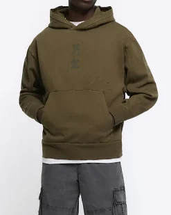 River Island Washed regular fit Japanese hoodie< Hoodies & Sweatshirts