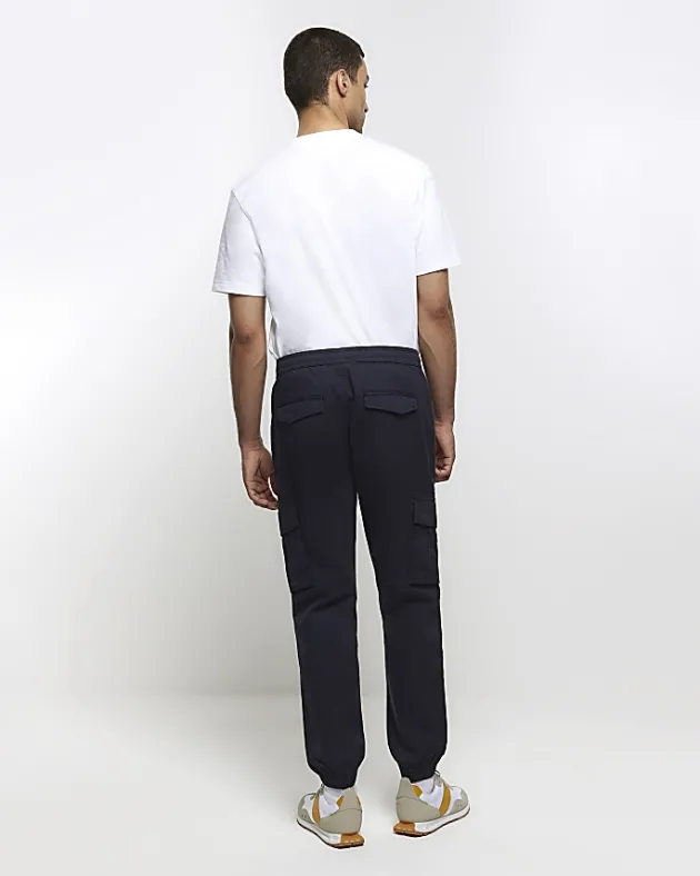 River Island Washed slim fit cargo joggers< Trousers