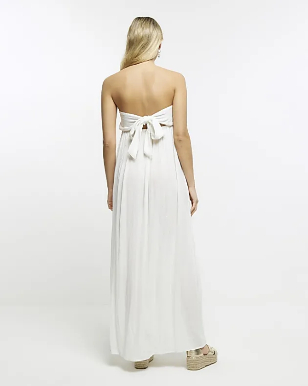River Island beach bandeau split maxi dress< Dresses