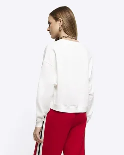 River Island crop plain sweatshirt< Loungewear