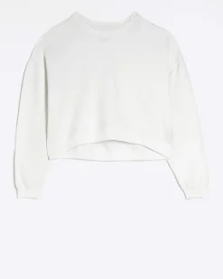 River Island crop plain sweatshirt< Loungewear