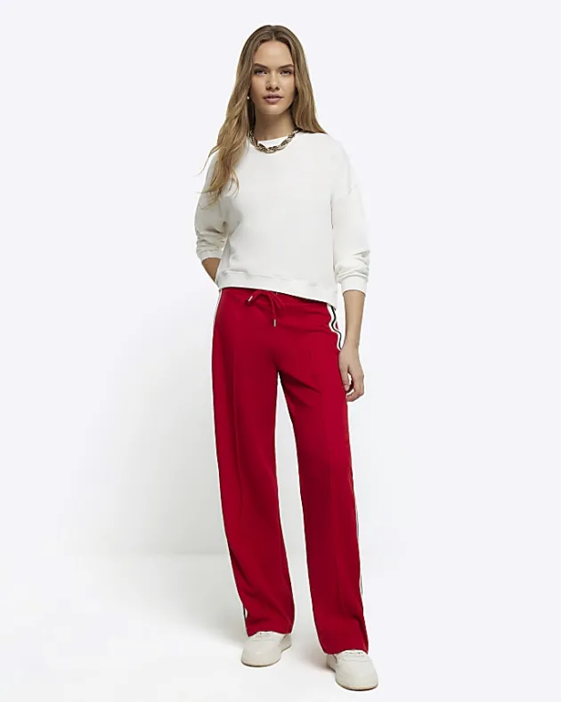 River Island crop plain sweatshirt< Loungewear