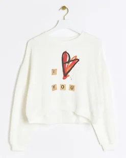 River Island heart sweatshirt< Loungewear