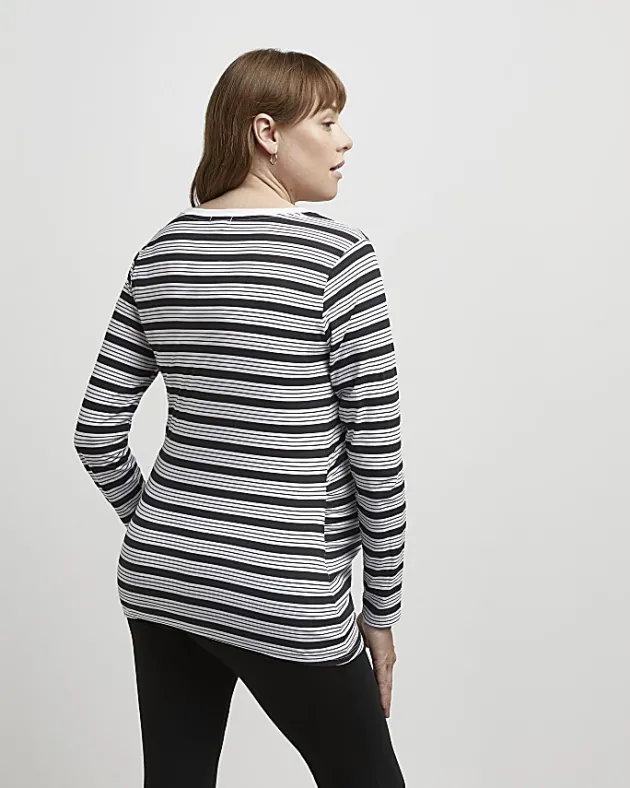 River Island maternity long sleeve t-shirt multipack< Maternity