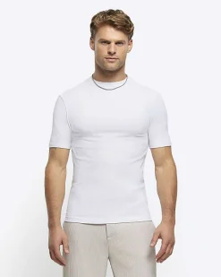 River Island multipack of 5 muscle fit t-shirts< Essentials