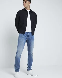 River Island muscle fit brick knit t-shirt< Jumpers & Cardigans