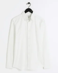 River Island muscle fit oxford smart shirt< Shirts