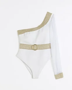 River Island one shoulder swimsuit< Swimwear & Beachwear