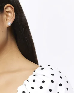 River Island pearl stud earrings multipack< Jewellery