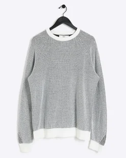 River Island regular fit knit textured jumper< Jumpers & Cardigans