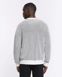 River Island regular fit knit textured jumper< Jumpers & Cardigans