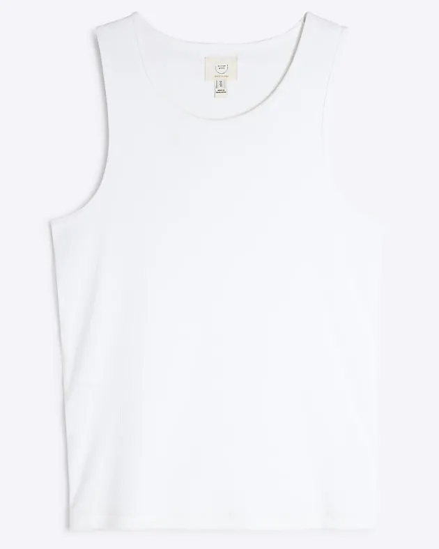 River Island regular fit rib vest< Essentials