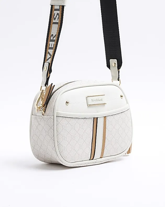 River Island RI monogram cross body camera bag< Bags, Purses & Luggage