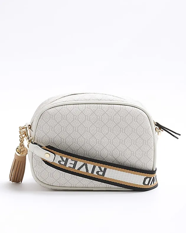 River Island RI monogram cross body camera bag< Bags, Purses & Luggage