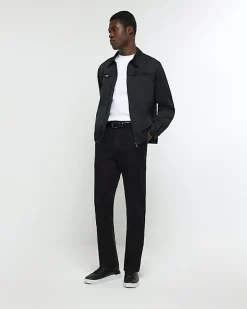 River Island RI Studio slim fit high neck t-shirt< Essentials