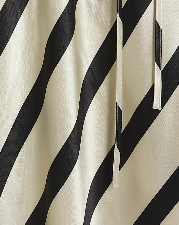 River Island satin stripe belted slip midi dress< Dresses