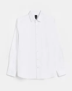 River Island slim fit easy iron shirt< Big & Tall