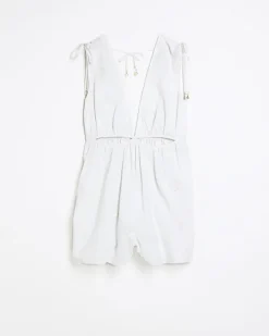 River Island textured cut out playsuit< Jumpsuits & Playsuits