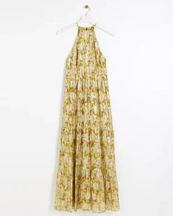 River Island floral glitter slip maxi dress< Dresses