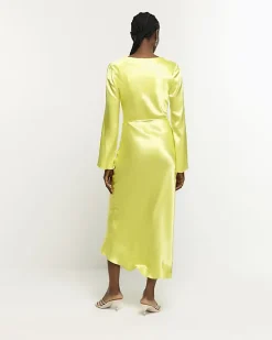 River Island satin belted slip midi dress< Dresses